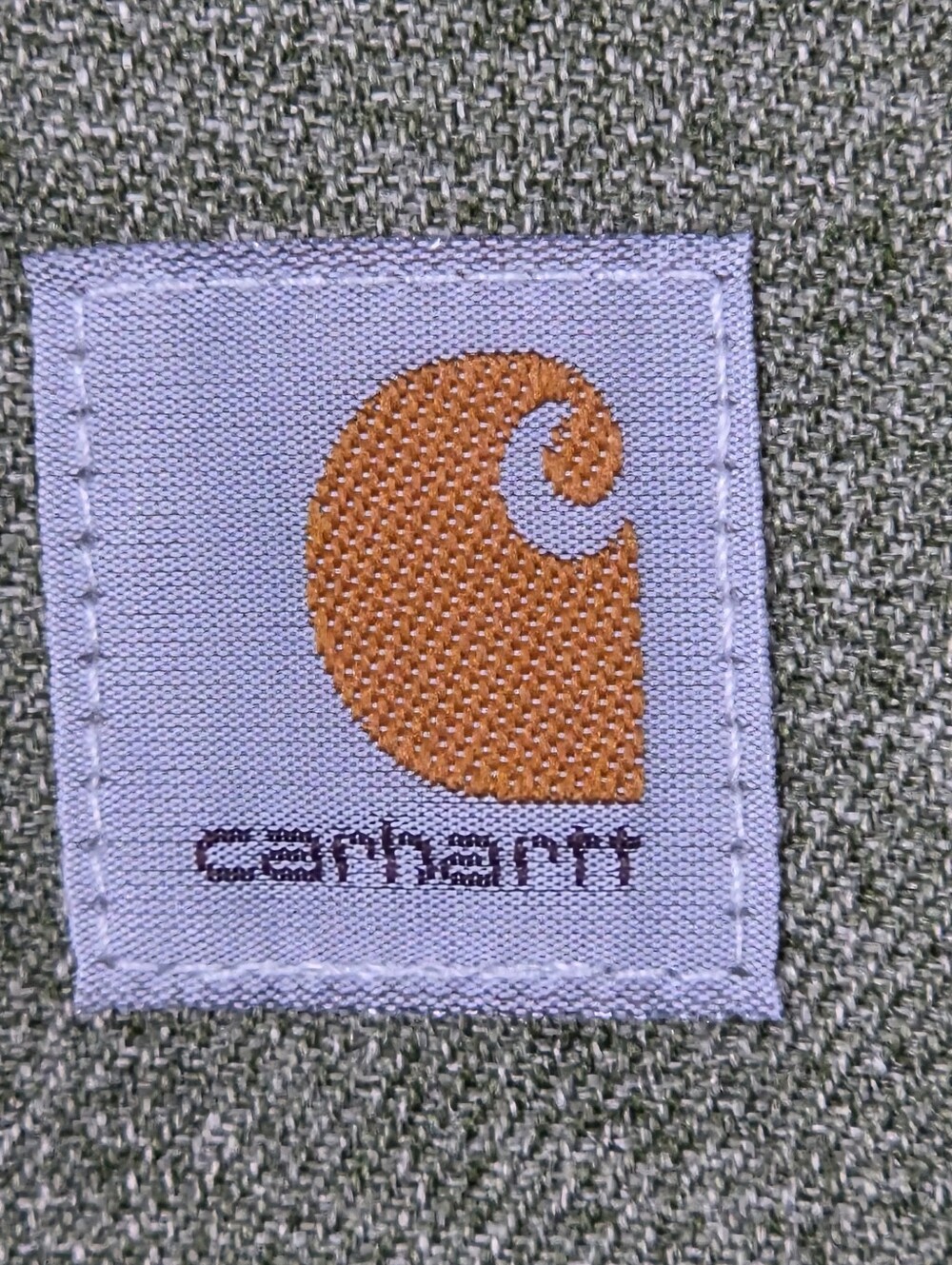 Carhartt Rain Defender Men's Hoodie Green Snap Front Fleece Lined Jacket XL - Picture 7 of 13
